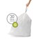 simplehuman Code J Custom Fit Drawstring Trash Bags 100 Count 3045 Liter  812 Gallon White
