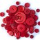 Buttons Galore HandDyed Button Red