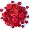 Buttons Galore HandDyed Button Red