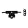 National Hardware N165506 Sliding Bolt Door  Gate Latch Steel Coated with WeatherGuard Protection Black