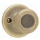 Kwikset Tylo Dummy Door Knob Single Sided Handle for Closets French Double Doors and Pantry Antique Brass NonTurning Interior PushPull Door Knob with Microban Protection