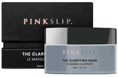 PINKSLIP The Clarifying Face Mask Adaptogenic Willow Bark Holy Basil Bamboo Stem Extract Charcoal Pumice for Pore Cleansing