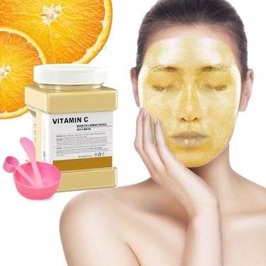 Truvenum Jelly Mask for Facials ProfessionalVitamin C Jelly Face MaskBrightening  Hydrating Mask Nourishing  Tightening AntiAging  Acne Treatment Face Skin Care Bowl Set DIY Spa 23 Fl Oz