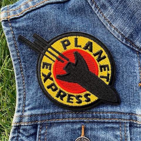 Futurama Backpack Patches  Planet Express Patches Iron on Sew on Patches for Clothing  Futurama Patch Cotton Patches for Clothes Tactical Clothing Patch Applique Patches for Backpacks