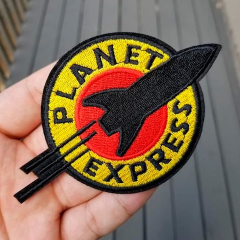 Futurama Backpack Patches  Planet Express Patches Iron on Sew on Patches for Clothing  Futurama Patch Cotton Patches for Clothes Tactical Clothing Patch Applique Patches for Backpacks