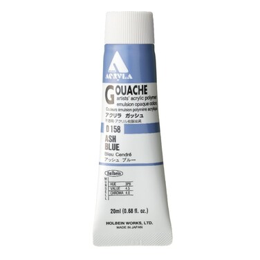 Holbein Acryla Gouache Artists Acrylic Polymer Emulsion 20ml Ash Blue D158