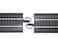 Bachmann Trains  SnapFit EZ Track 18 Radius Curved Track 4card  Steel Alloy Rail With Black Roadbed  HO Scale
