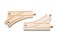 maxim enterprise inc Wooden Curved Switch Tracks Compatible with Thomas  Friends Brio Major Brand Wooden Railway 2Pcs