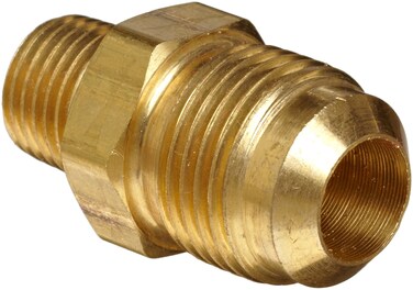 Anderson Metals  540480808 Brass Tube Fitting HalfUnion 12 Flare x 12 Male Pipe