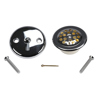 DANCO AllinOne Drain Trip Lever Conversion Kit Chrome Fits 112Inch or 134Inch Drain Shoe 1Set 80977