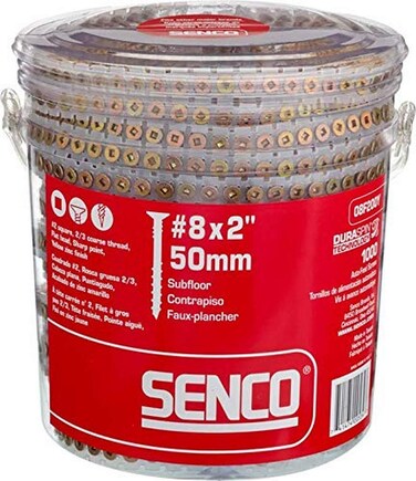 Senco 08F200Y Duraspin 8 by 2 Subfloor Collated Screw 1 000per Box