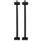 Oriental Furniture Asian Art and Decor Wall Mount Hardware Brackets for 36 by 72Inch Chinese Silk Wall Screens Black