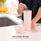 Simple Modern Stainless Steel Shaker Bottle with Ball 24oz  Metal Insulated Cup for Protein Mixes Shakes and Pre Workout  Rally Collection  Blush