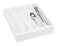 Camco Adjustable Cutlery Tray  Designed for RV and Compact Kitchen Drawers  Adjusts between 9 and 13 for An Easy Custom Fit White 43503