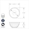 Nordic Ware Mini Prep and Serve Mixing Bowls Set 4Piece EarthTones