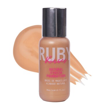 Ruby Kisses Liquid Foundation Medium Coverage Lightweight Natural Finish Face Makeup for All Skin Type Korean Makeup Golden Beige