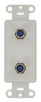 Leviton 40682W CATV Video Decora Insert Flush Mount Jack White