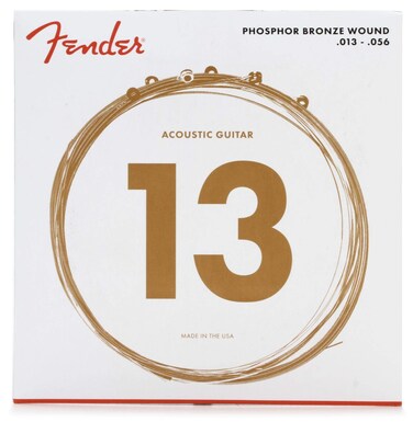 Fender Phosphor Bronze Acoustic Guitar Strings Ball End 60M 013056