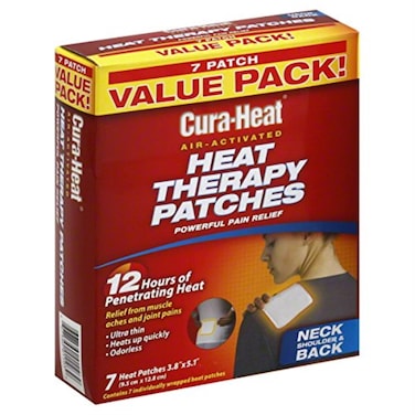 CuraHeat Heat Therapy Patches Air Activated Neck Shoulder  Back Value Pack 7 Heat Patches