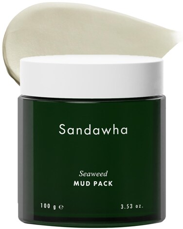 SanDaWha SKINCURE Vegan Seaweed Mud Mask with Kaolin  Bentonite  Pore Detoxifying  Cleansing Face Clay Mask Soothes Sensitive Skin Tightens Pores Oil Control for Women and Men 35oz