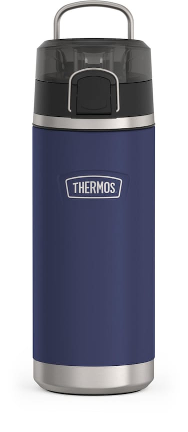 THERMOS ICON SERIES Water Bottle with Spout  18 Ounce Navy  Stainless Steel Vacuum Insulated Water Bottle with Lid
