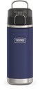 THERMOS ICON SERIES Water Bottle with Spout  18 Ounce Navy  Stainless Steel Vacuum Insulated Water Bottle with Lid