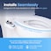 LUXE Bidet NEO 185  SelfCleaning Dual Nozzle NonElectric Bidet Attachment for Toilet Seat Adjustable Water Pressure Rear and Feminine Wash White