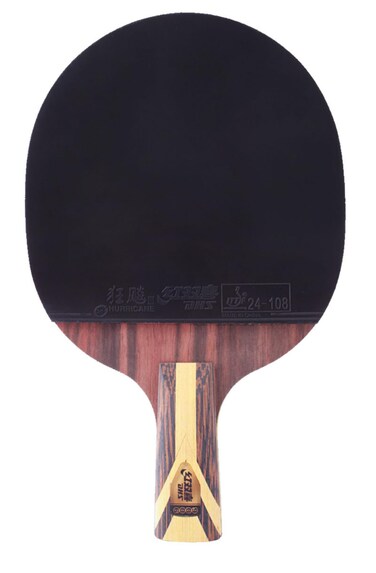 DHS 9 Star 90029006 Table Tennis Racket Professional 5 Wood 2 ALC Offensive Ping Pong Paddle with Hurricane 3 Sticky Rubber 9006CSShorthandle