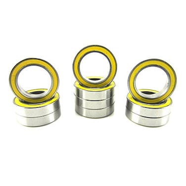TRB RC 12x18x4mm Ball Bearings 67012RS 10 Yellow