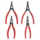 KNIPEX  00 19 57 Tools  4 Piece Precision Circlip Pliers Set In Tool Roll 1957