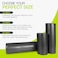 ProsourceFit High Density Foam Rollers 36  inches long Firm Full Body Athletic Massage Tool for Back Stretching Yoga Pilates Post Workout Muscle Recuperation Black