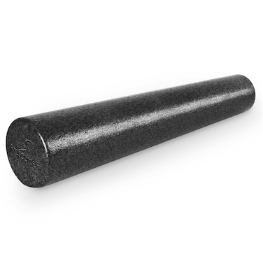 ProsourceFit High Density Foam Rollers 36  inches long Firm Full Body Athletic Massage Tool for Back Stretching Yoga Pilates Post Workout Muscle Recuperation Black