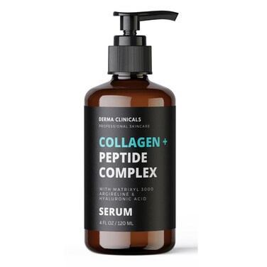 DERMA CLINICALS Collagen Peptide Serum with Matrixyl 3000  Argireline Hyaluronic Acid Serum AntiAging Collagen Face Serum Firming and Plumping AntiWrinkle Serum for face  4oz