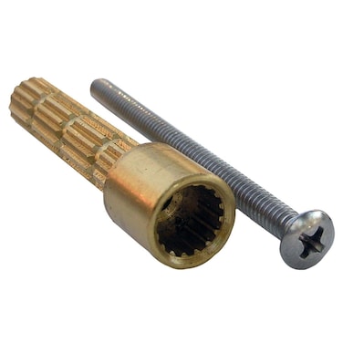 LASCO 031783 Brass Valve Stem Extension 3Inch Male to Female H Broach Custom Cut to Length with 1024 3Inch Screw