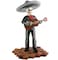 Skeleton Skull Black Mariachi Band Guitar Figurine Collectible