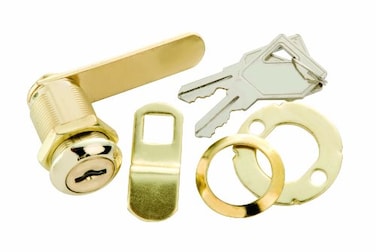 First Watch Security 1281 Cabinet  Drawer 118 Utility Cam Lock Polished Brass Finish 1 Count Pack of 1
