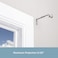 Kenney Adjustable Bracket for 34 Curtain Rod Satin Nickel 2 Pack