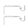 Kenney Adjustable Bracket for 34 Curtain Rod Satin Nickel 2 Pack