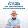 TV  EARS Analog Wireless Headset System  Wireless Headset for TV Ideal for Seniors  those with Hearing Difficulties Plug N Play RF Transmitter Headset with TV Earbuds Compatible with Most TVs