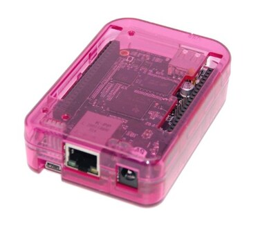 sb components New Case for BeagleBone Black Transparent Pink Assemble in 30 Seconds