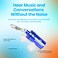 High Fidelity Ear Plugs for Hearing Protection  Discreet Clear Ear Plugs for Concerts Festivals  Noisy Events  Up to 18dB Background Noise Reduction Reusable Ear Plugs  Comes with Aluminum Case