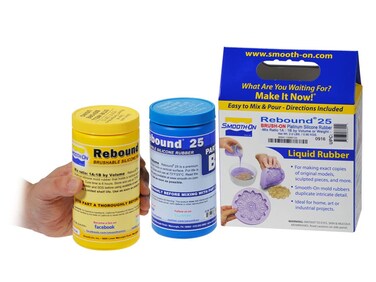 Rebound 25 Brushable Platinum Cure Silicone Rubber for Mold Making Pint Unit
