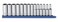 GEARWRENCH 14 Pc 38 Drive 12 Pt Deep Socket Set Metric  80562