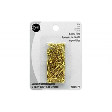 Dritz 7200 Safety Pins Brass Size 00  0 50Count