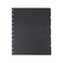 Staples Arc Notebook Tab Dividers Lettersized Black 9 x 11 Set of 5