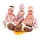 Constructive Playthings Tender Touch 12 H Multicultural Baby Doll Toys Set with Blankets Headbands and Panties Set of 4 Diverse Baby Dolls for Kids Multicolor