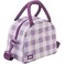 BUILT Puffer Waterresistant Polyester Satchel Lightweight Insulated and Reusable with Detachable Adjustable Strap Mulberry Gingham