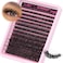 DIY Eyelash Extension Kit D Curl Fluffy Wispy Lash Clusters Individual Lashes Lash Extension Kit with Lash Bond and Seal Applicator Tool for Self Application at Home 80P280PcsMix1016mm007D