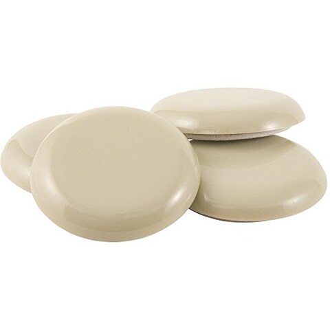 SuperSliders SelfStick Furniture Sliders for Carpeted Surfaces 4 Piece 34 Round Linen