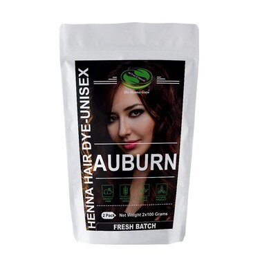 2 Packs Of Auburn Henna Hair  Beard ColorDye 100 Grams  Natural Hair Color Plantbased Hair Dye  The Henna Guys